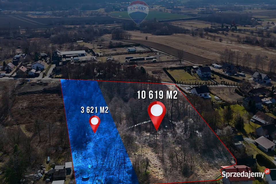 Działka budowlana Krzeczów media droga budowlana