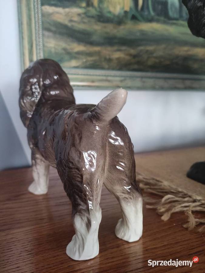 Ceramiczna figura Cocker Spaniel Cortendorf lubelskie Janów Lubelski