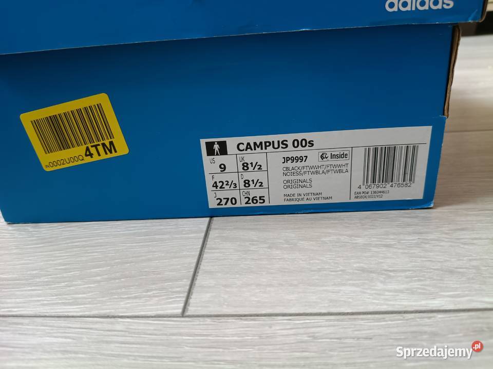 Adidas Campus 00s JP9997 r 425 NOWE CzarnoBiałe Pozostałe Korczyna