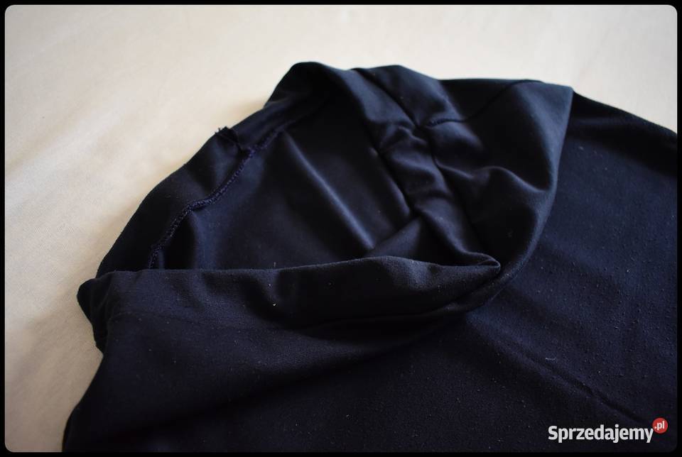 Granatowa spódnica ołówkowa na gumce rozmiar 38 Ołówkowa