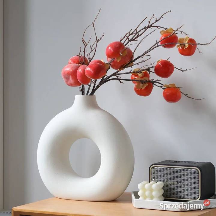 Ceramiczny wazon na kwiaty Stolik biurkowy w Pozostałe mazowieckie sprzedam