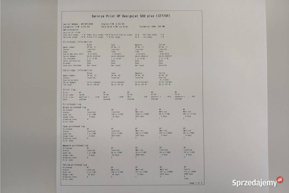 Ploter HP DesignJet 500 Plus 42 cale DRUKARKA 0 Lublin