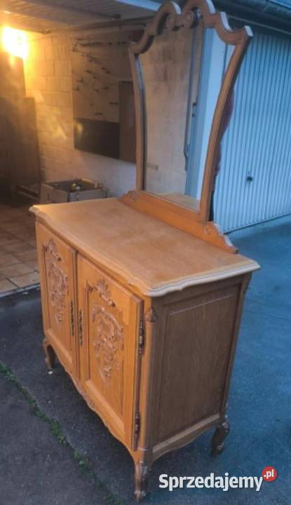 antyki meble Piękna komoda z lustrem styl Warszawa