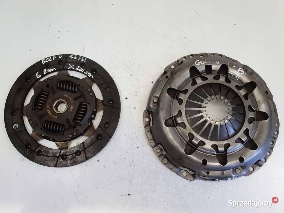 VW Golf V 16 FSI DOCISK TARCZA sprzęgło Sprzęgła i elementy lubelskie Janów