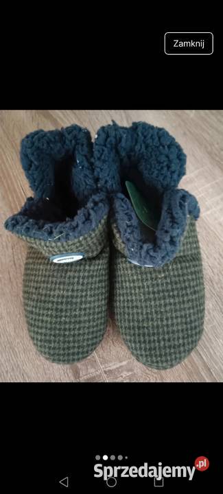 Buty kapcie pantofle kratka pepitka Krosno