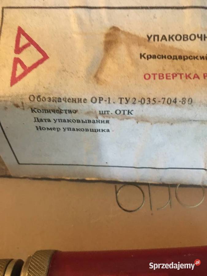 Radziecki śrubowkręt montażowy Zielonka