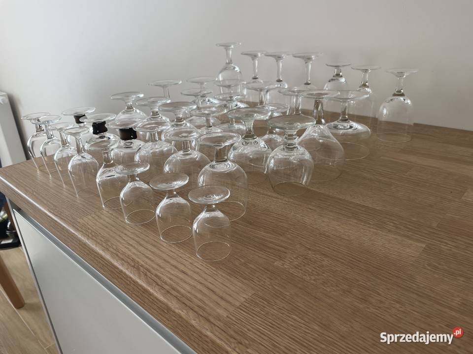 szkło kieliszki do alkoholi PRL Pruszcz Gdański