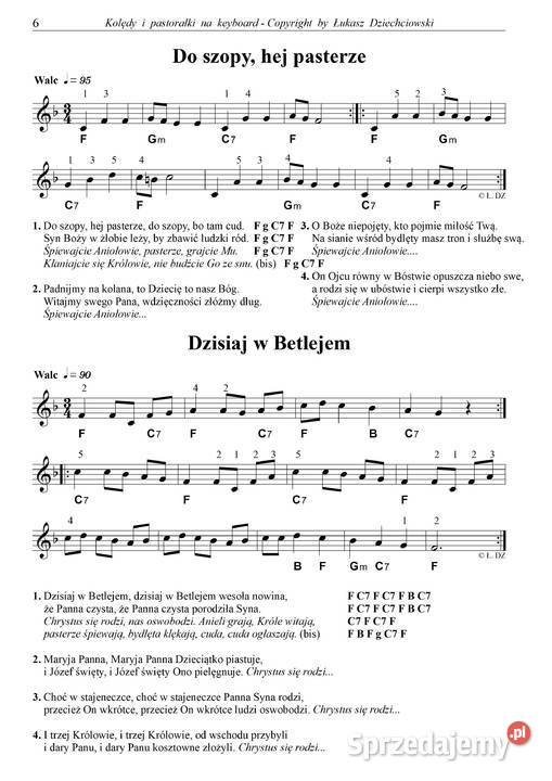 Kolędy na keyboard nuty podkłady muzyczne mp3 60 mazowieckie Warszawa