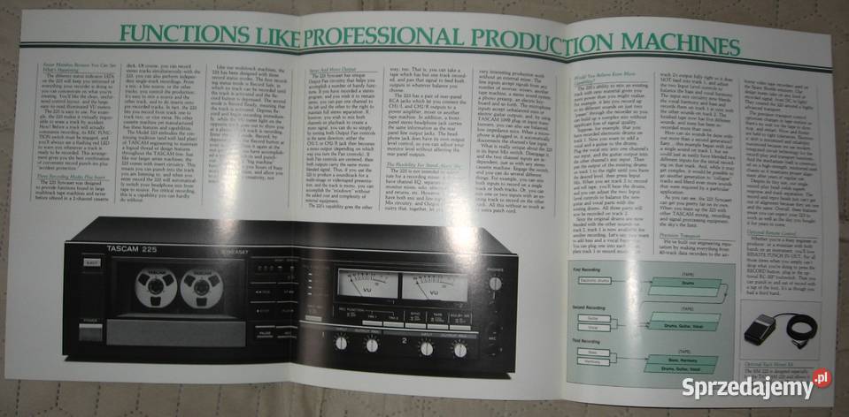 TASCAM magnetofony miksery rejestratory katalogi pomorskie Kępice