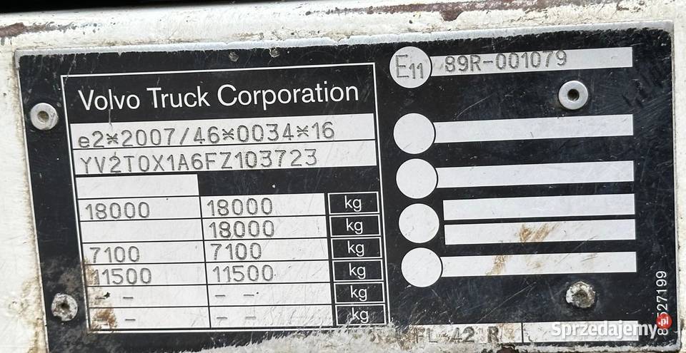 Volvo FE 250 śmieciarka 15 m3 20162 komory Norba 7800cm3 Nowiny sprzedam