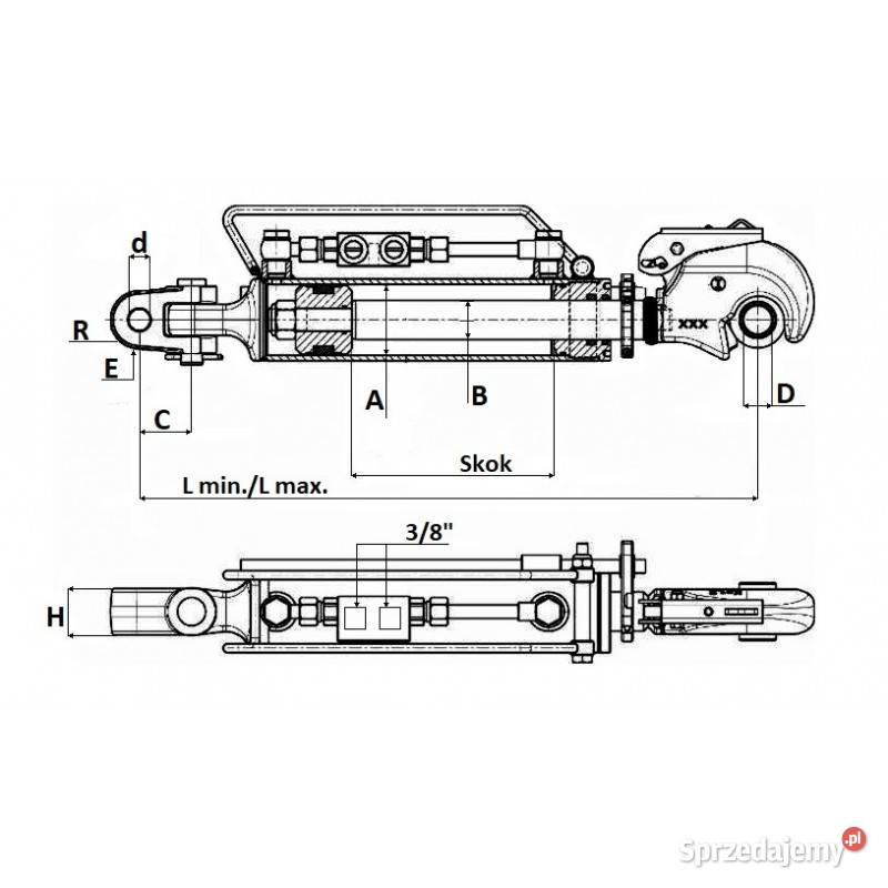 Łącznik centralny hydrauliczny kat 3 640870 bez Kamionna sprzedam