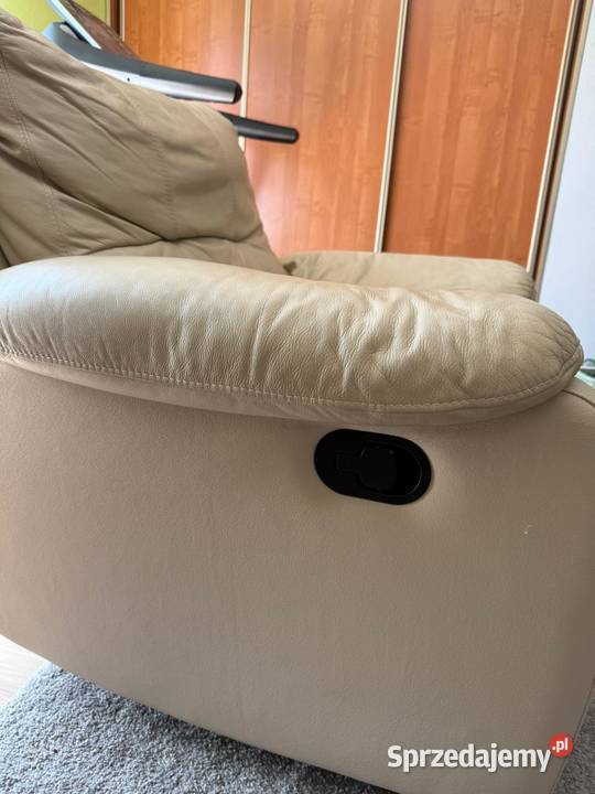 Fotel skórzany obrotowy Sidzina sprzedam