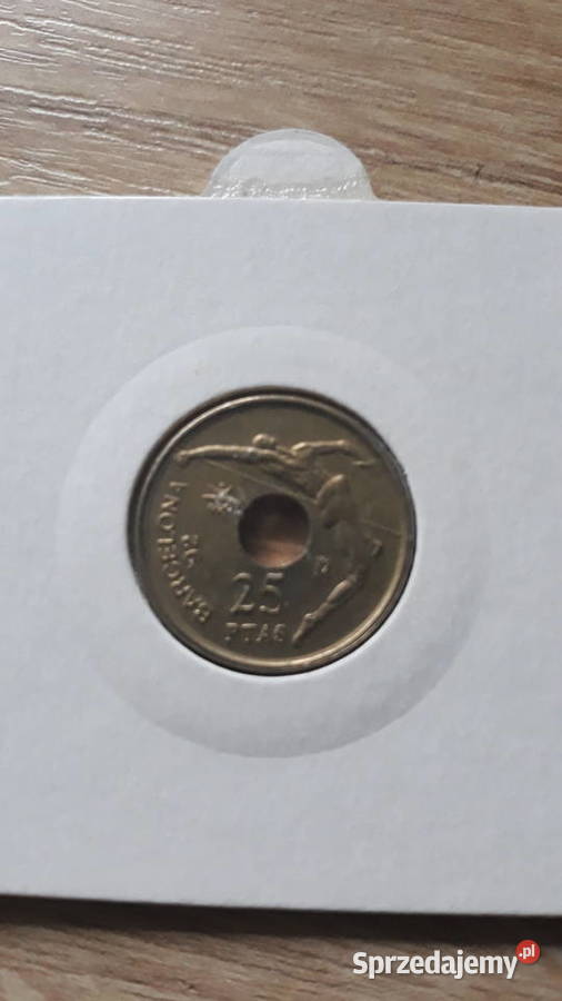 25 Peset Hiszpania 1991 r Antyki, Sztuka, Kolekcje wielkopolskie Konin