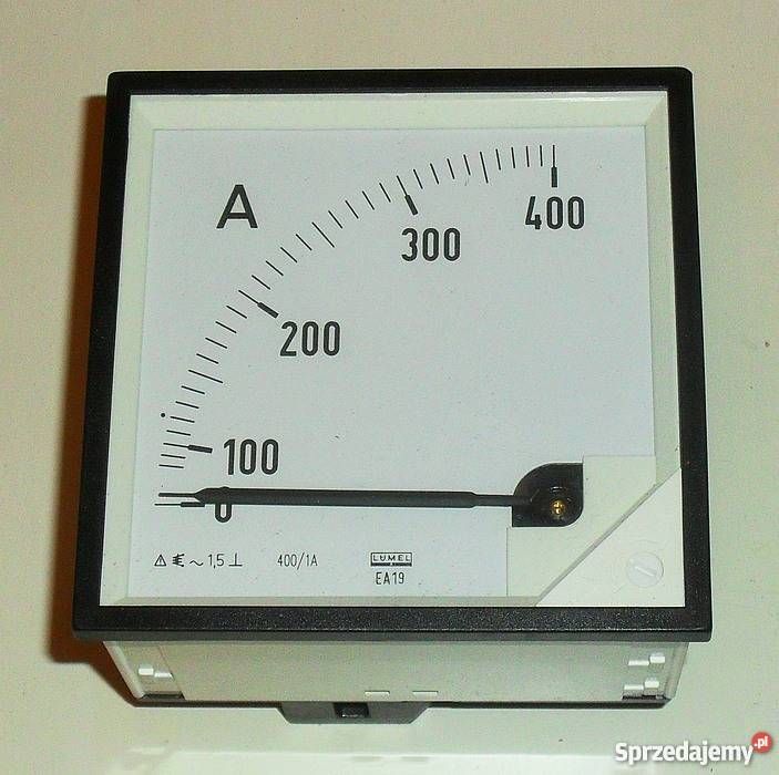 Miernik tablicowy amperomierz 400 A AC LUMEL EA Gliwice