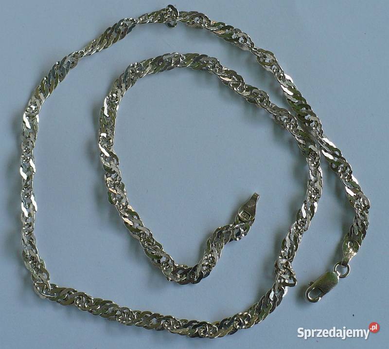 łańcuszek srebrny próba 925 długość 45 srebrne Suwałki
