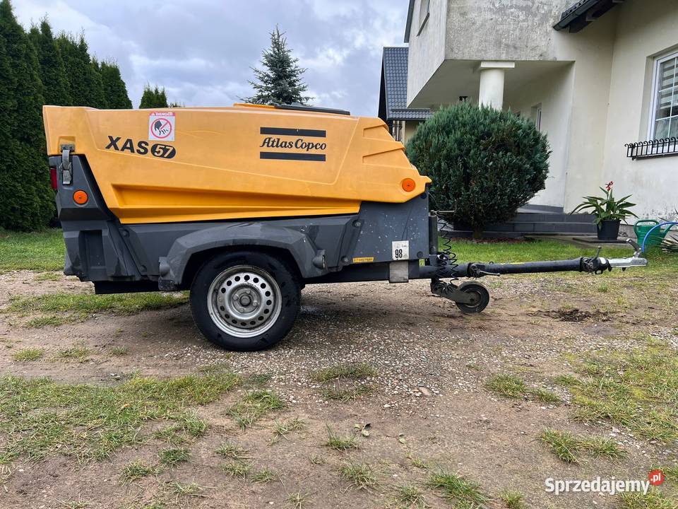 Atlas Copco XAS 57 kompresor śrubowy 7 bar 3 Kiełpino