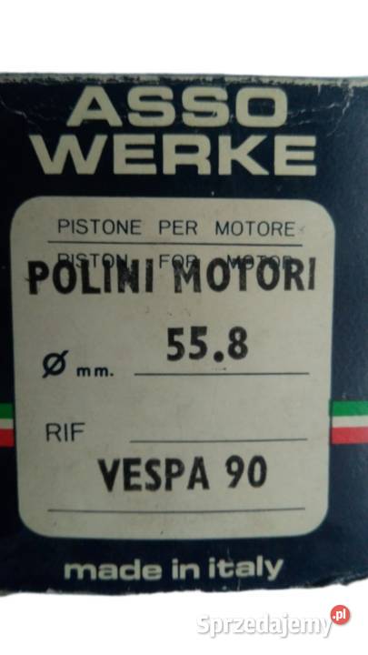 TŁOK ASSO WERKE POLINI 558 mm PIAGGIO VESPA ET3 podlaskie Bielsk Podlaski