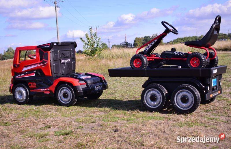 MEGA TRUCK CIĘŻARÓWKA Z PRZYCZEPĄ GIGANT Rowerki i pojazdy Toruń