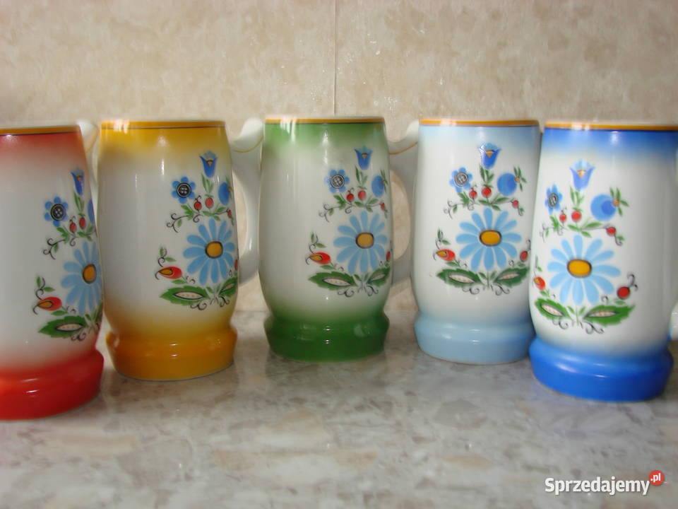 Lubiana wzór kaszubski kufel PRL Pruszcz Gdański