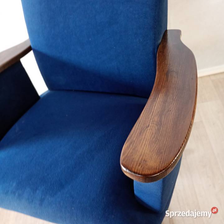 Fotel obrotowy z PRL KOS renowacji wielkopolskie