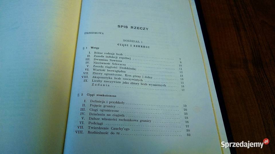 Wykłady rachunku różniczkowego i całkowego 1 Książki naukowe i popularnonaukowe