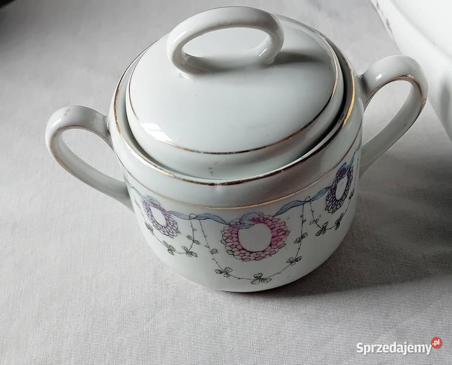 Secesyjny środek stołu porcelana śląska poczatek wielkopolskie Koźminek sprzedam