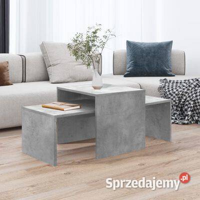 vidaXL Stoliki kawowe betonowy szary 100x48x40 Warszawa