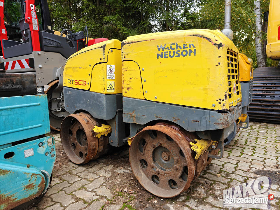 Walec okołkowany Wacker Neuson RTSC3 WIDEO pilot Ostrowiec Świętokrzyski sprzedam