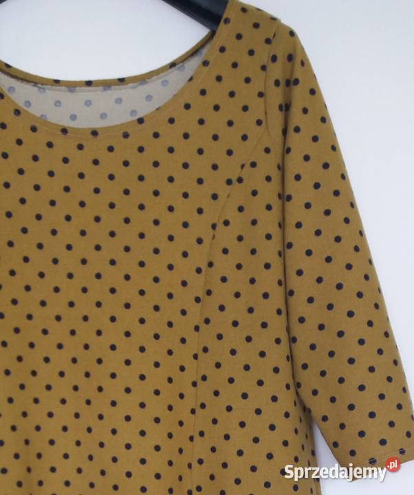 L DZianinowa sukienka z falbanką śląskie Gliwice