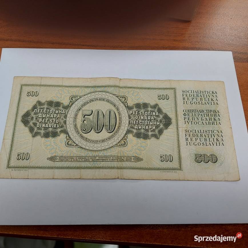 Banknoty DINARY Numizmatyka Nowa Sól