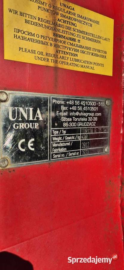 Pług zagonowy Unia Grudziądz TUR 31 Senisławice