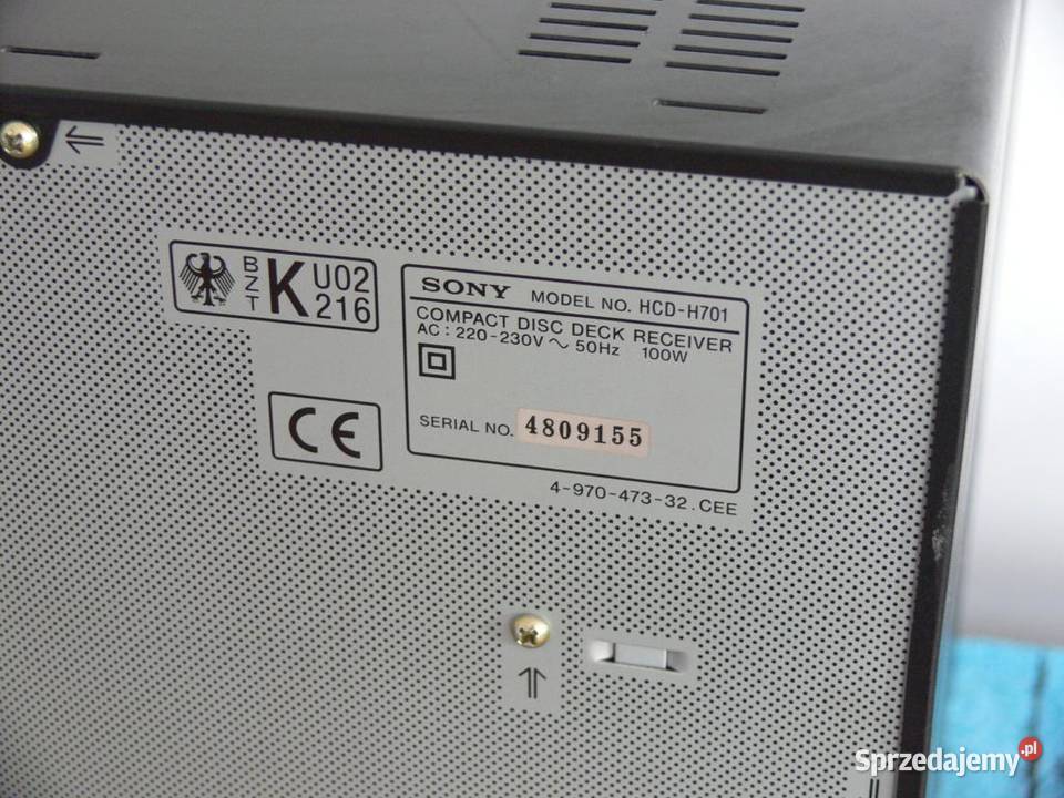 Wieża Sony HCDH701 mocna WYSYŁKA Jasło