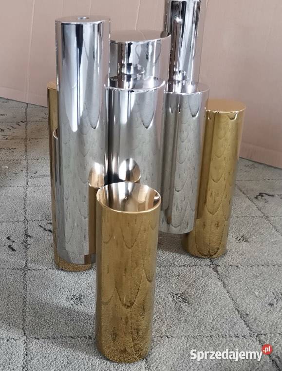 Nowoczesna złota konsola Glamour srebrna szklana Nowy Sącz sprzedam