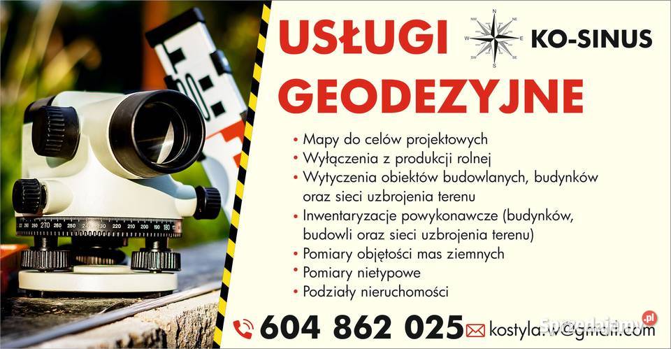 Usługi geodezyjne Lublin Geodeta Lublin Puławy