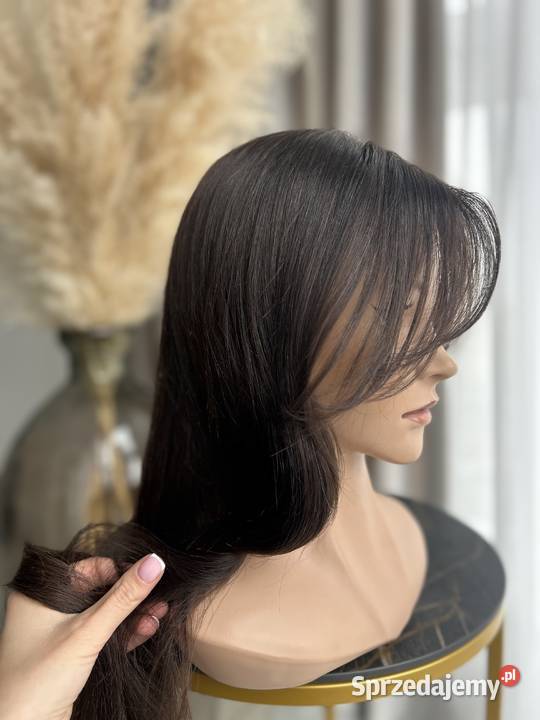 Peruka naturalna 70 włosy dziewicze