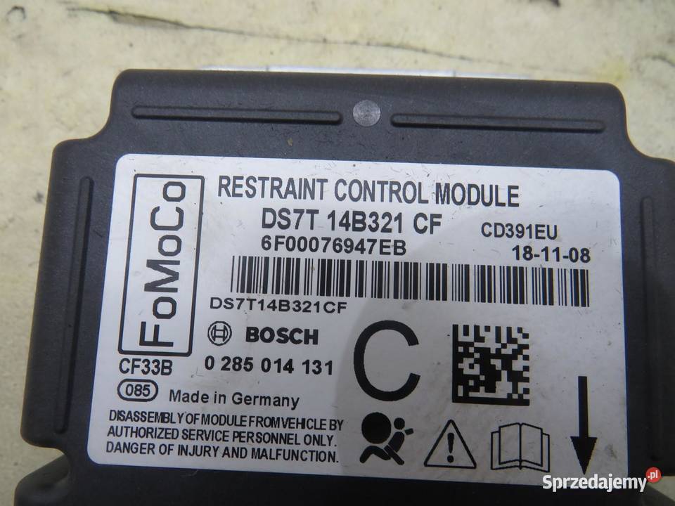 MODUŁ AIRBAG MONDEO MK5 20 HYBRID DS7T14B321CF sprzedam