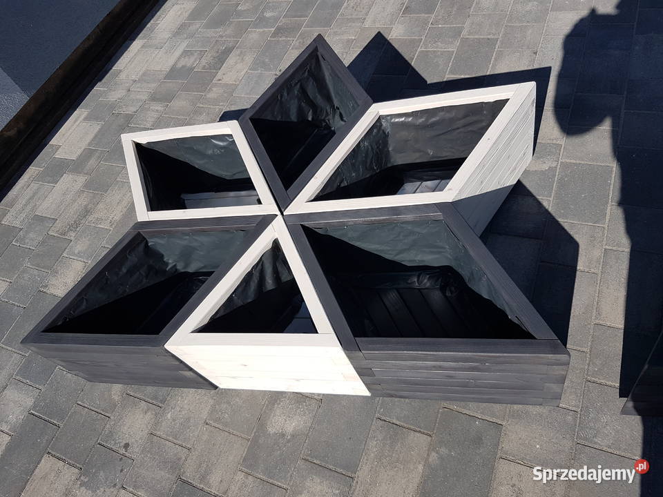 Donica drewniana ogrodowwa romb Kraków