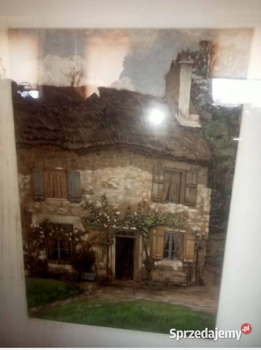 Obraz Gwasz pastel tempera akwarela Henri Dumont Grójec