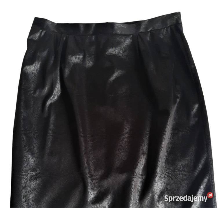 Czarna spódnica zwierzęcy wzór 46 łódzkie Łódź