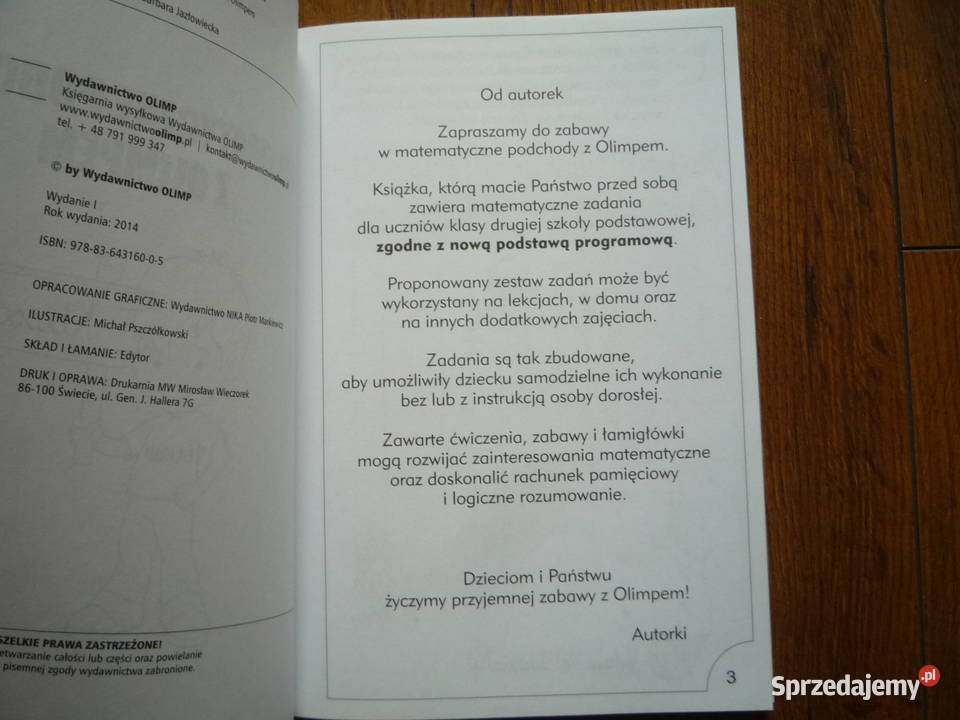 Matematyczne podchody z olimpem Klasa 2 Szczecin sprzedam