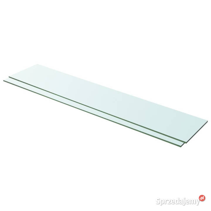 Półki 2 panel z przezroczystego szkła 100 x 20 Meble Warszawa