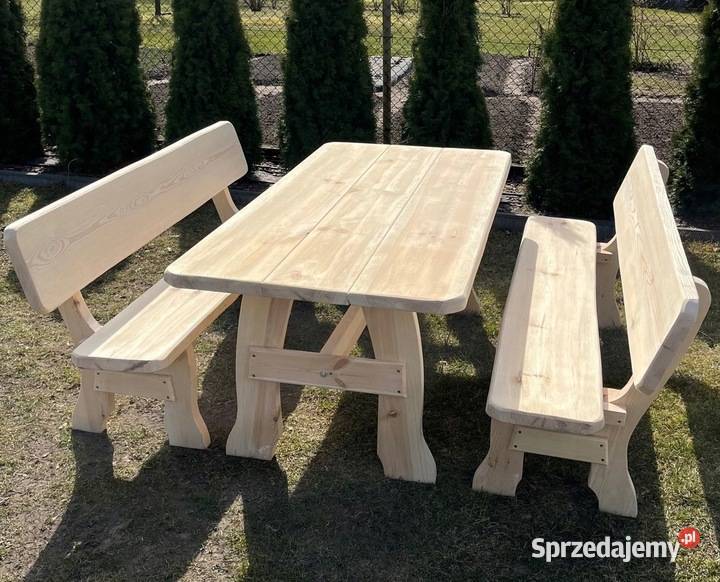 MEBLE OGRODOWE TARASOWE DREWNIANE KOMPLET MEBLI Chojnice