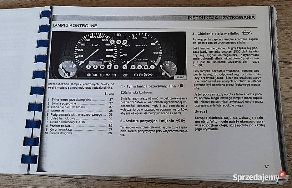 Instrukcja obsługi Seat Ibiza 1994 r Ostrów Wielkopolski sprzedam