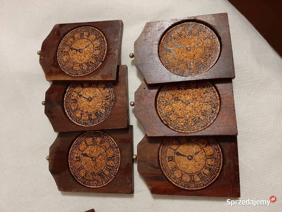 Drewniane korkowe podstawki pod szklanki mini Inowrocław