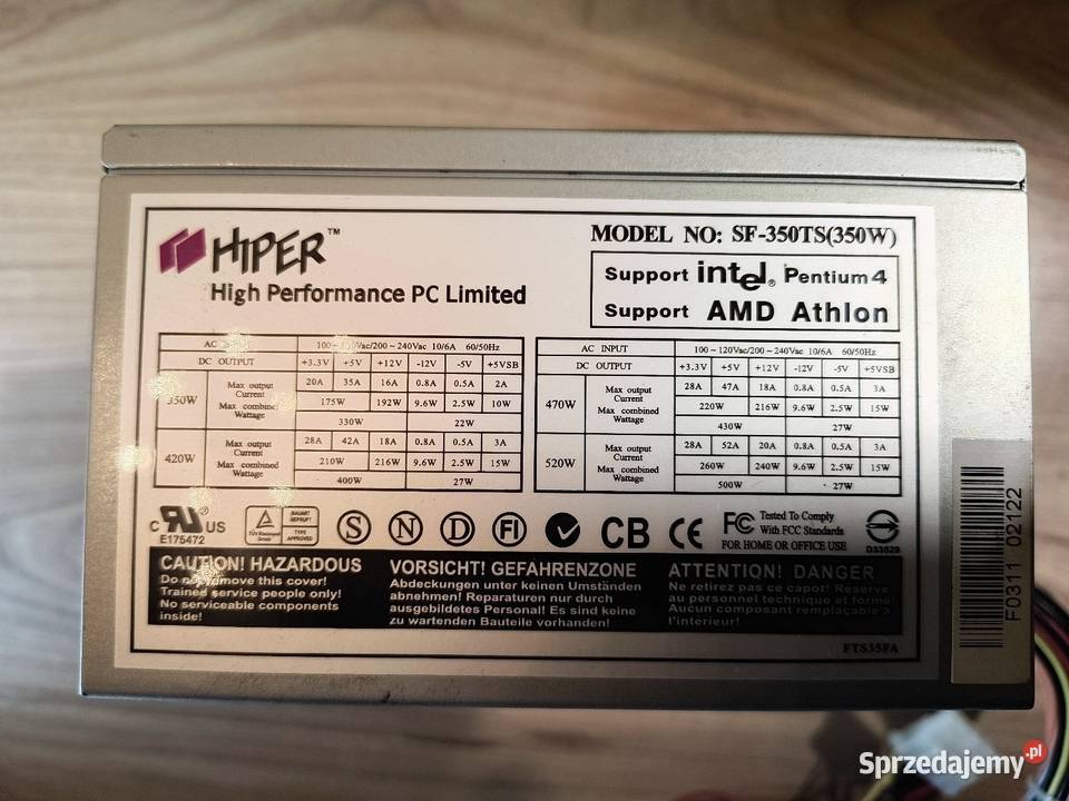 Zasilacze PC Komputery i Akcesoria śląskie Katowice sprzedam