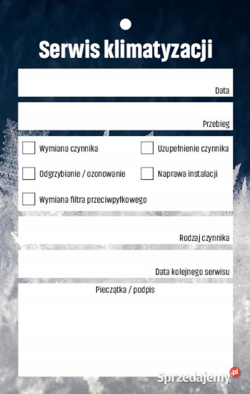 Serwis klimatyzacji zawieszka z dziurką 100 wielkopolskie Piła