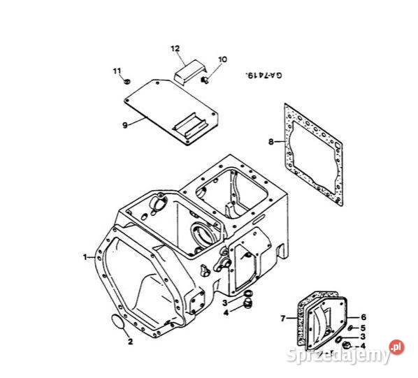 CASE 955 katalog części ciągnik motoryzacja, transport Kielce