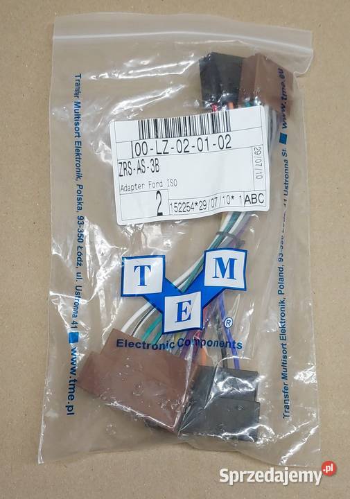 ADAPTER ZŁĄCZE ISO FORD MAZDA NISSAN JAGUAR 1985 Układ elektryczny Mielęcin sprzedam