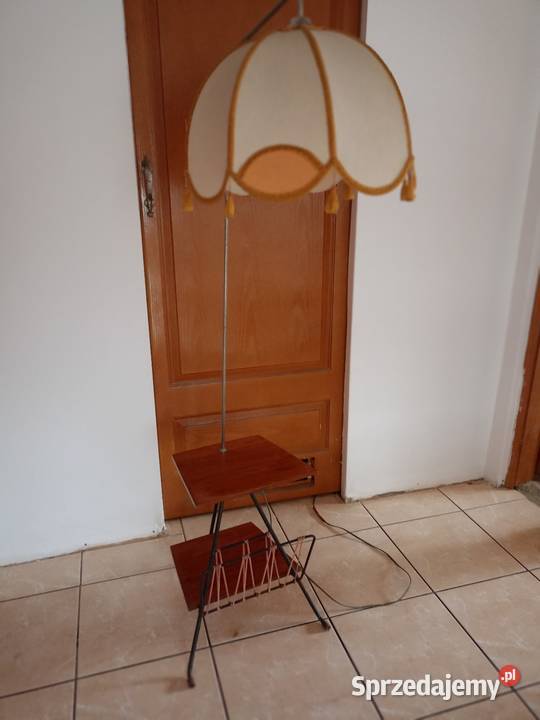 Lampa retro z gazetnikiem abażur Łódź