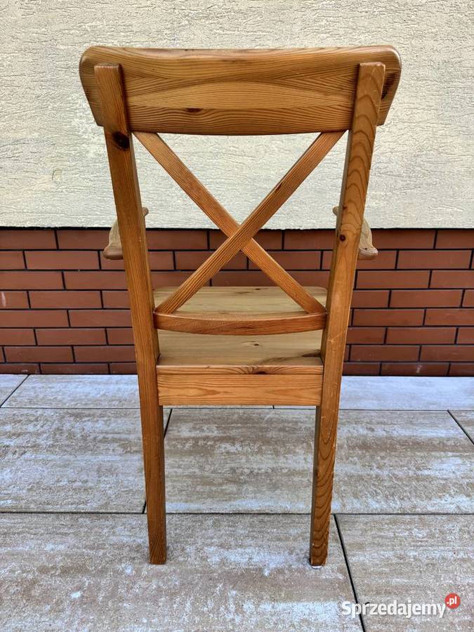 Krzesło z podłokietnikami Ikea Ingolf drewniane Krzesła Garwolin sprzedam